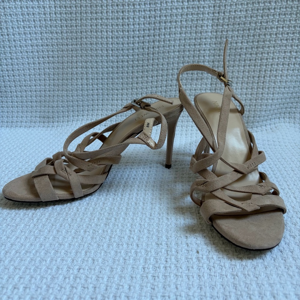 Elegant Tan Strappy Heels